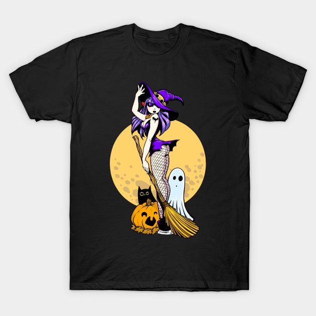 MOON WITCH T-Shirt by gWebber Arts